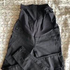 Black solid Maternity Jean
